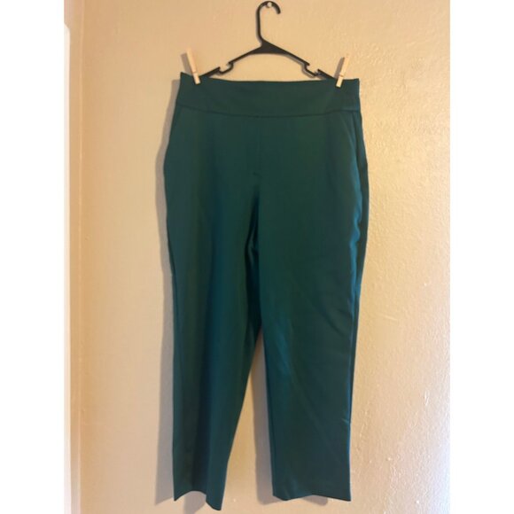 Express Super High Rise Supersoft Double Knit Nylon Ankle Pants - Picture 1 of 2